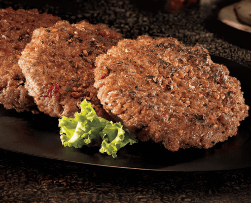 Our Beef Chapli Kebabs in our Ethnic line of products at Al Safa Foods has 0g trans fat per serving, 0g total sugars per serving and no preservatives.