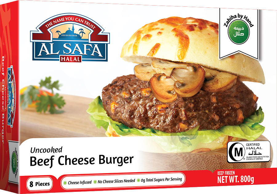 Al Safa Halal Beef Cheese Burger